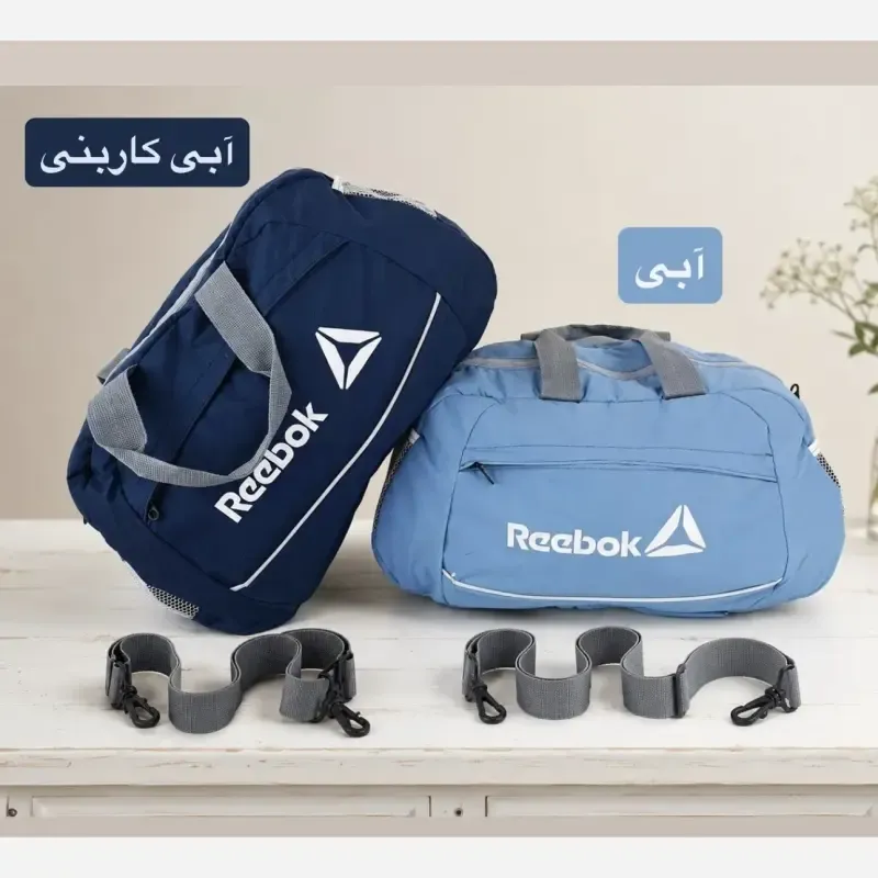 ساک ورزشی پارچه ای ابعاد 45 در 25 در 15 سانتیمتر با بند بلند و زیپ - تصویر 2