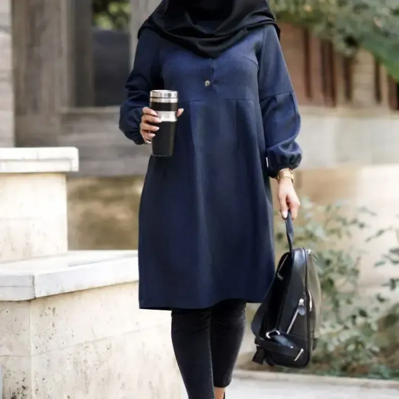 مانتو زنانه مدل شادی جنس پرشیا سایز 1 و 2 رنگ مشکی طوسی نسکافه ای سرمه ای - تصویر 3