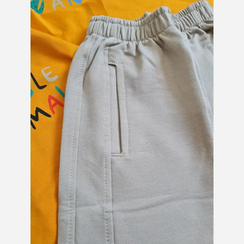 ست تیشرت شلوارک بچگانه اسپرت طرح JUNGLE مناسب سن 1 تا 7 سال جنس سوپر نخ پنبه دورو درجه یک - تصویر 7