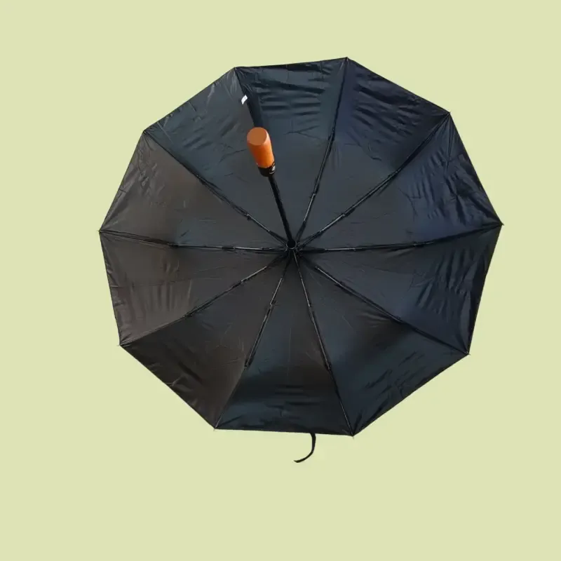 چتر اتوماتیک طوفان دسته چوب 10 فنر قواره بزرگ ضد باد دو نفره واترپروف آب گریز - تصویر 11