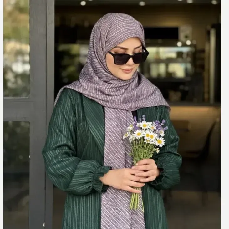 روسری نخ کاستوم طرح دیپلمات ریز سایز 140 - تصویر 5