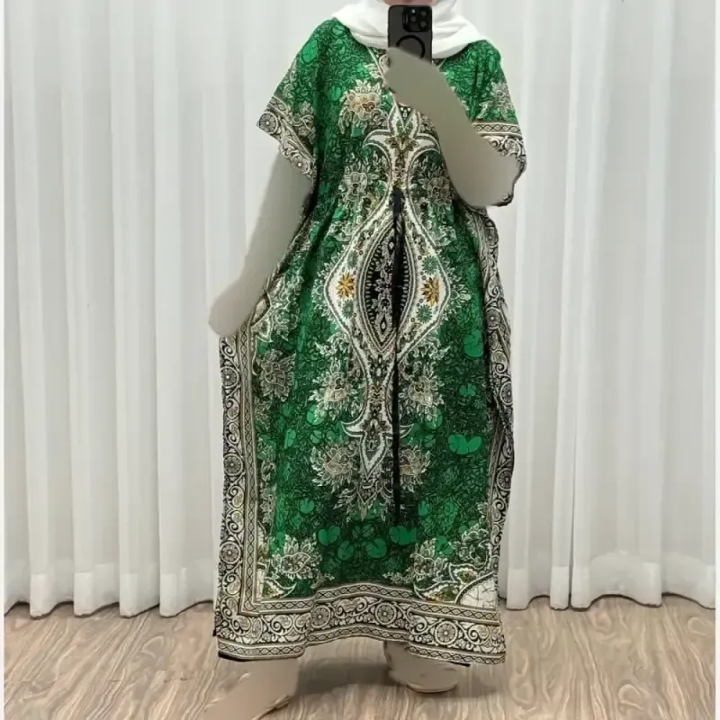 پیراهن پانچ زنانه سیلک هندی فری سایز مناسب تا 54 با قابلیت تنظیم سایز (گتدار) - تصویر 9