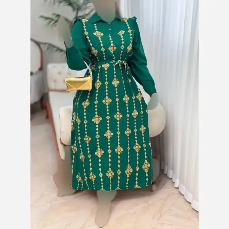 پیراهن طلاکوب ستاره زنانه جنس اسکادا رنگبندی متنوع سایز بزرگ - تصویر 3