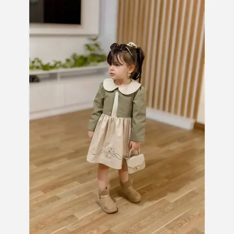 کت و سارافون دخترانه گلدوزی شده مناسب 3 تا 7 سال با طراحی خاص و دوخت تمیز - تصویر 5