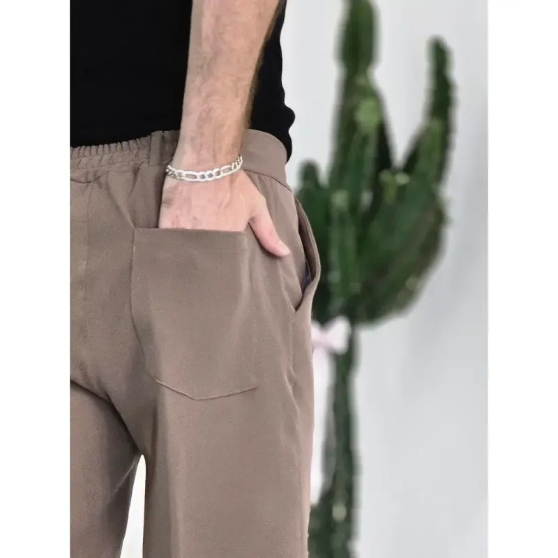 شلوار بگ پارچه ای مازراتی زنانه رنگ مشکی و نسکافه ای و قهوه ای و سرمه ای - تصویر 5