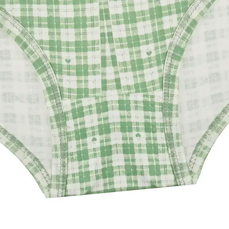 شورت زنانه اسلیپ نخی چهارخونه طرح خرس خرگوش و گوزن سایز 2XL ساحل - تصویر 3