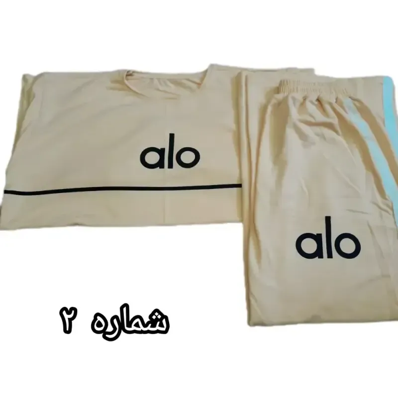 ست تیشرت و شلوار لش طرح الو سوپر پنبه قواره دار - تصویر 4