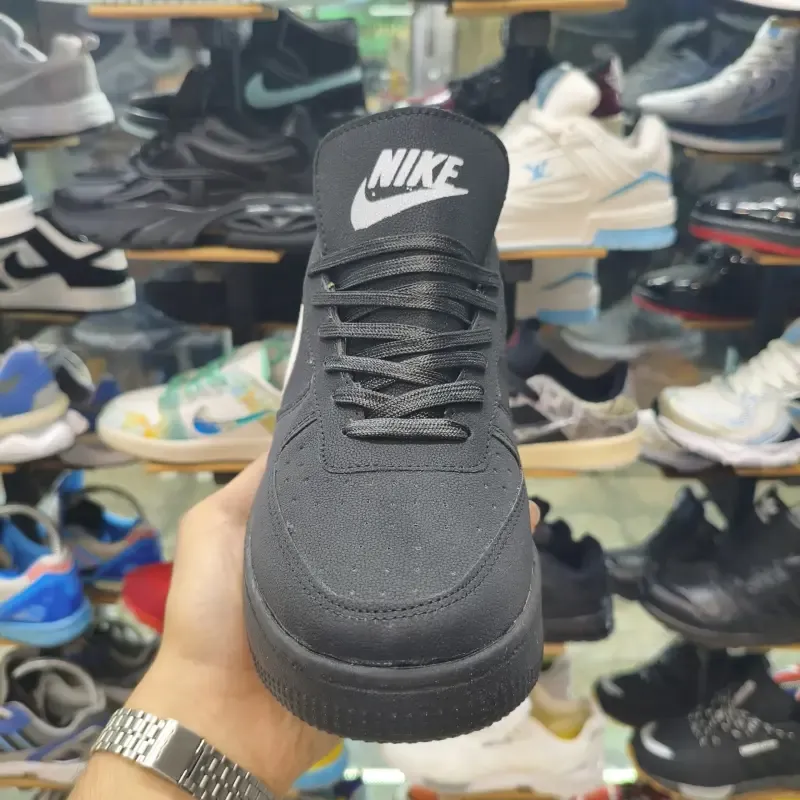 کتونی نایک ایرفورس 1 مردانه مشکی مدل Triple Black - تصویر 2