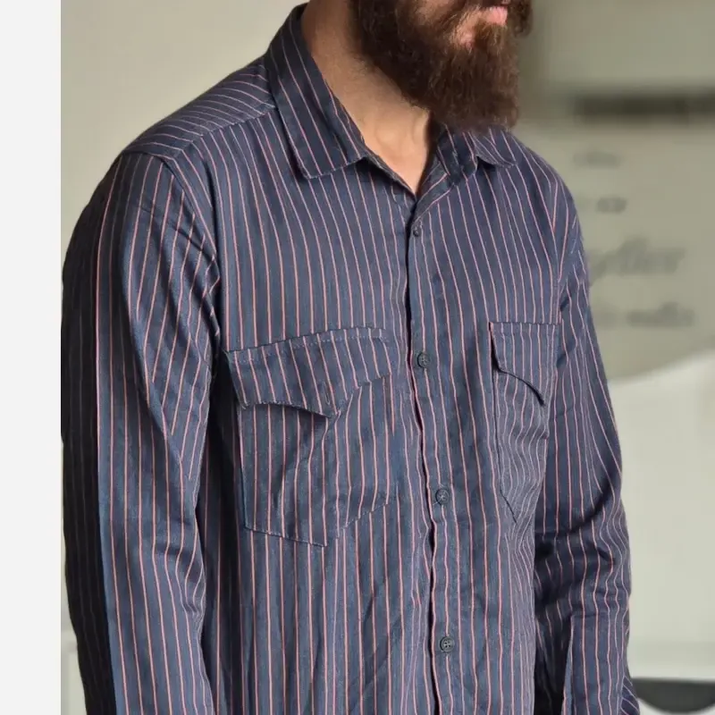 پیراهن لی کاغذی آستین بلند مردانه طرح دیپلمات تمام کش سایز M تا XXL - تصویر 4