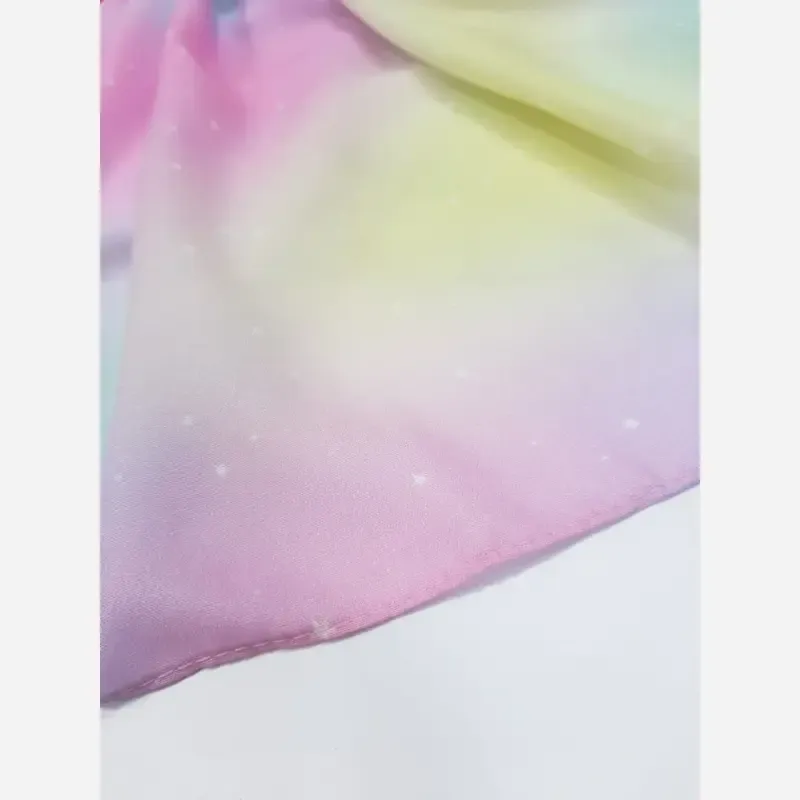 شال نخ کاستوم طرح نورا رویای پاستلی 70x200 سانتی متر - تصویر 6