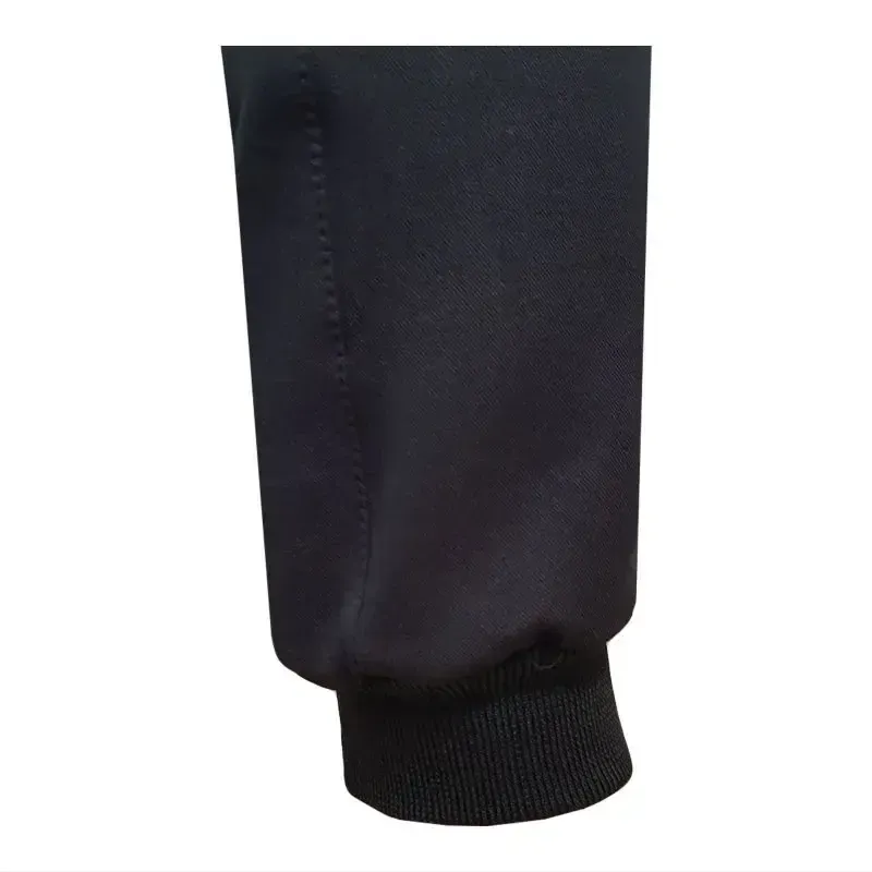 ست تیشرت آستین بلند مردانه طرح نایک یقه ایستاده جودون و شلوار نخی ترکيبي دو رنگ سایز L XL XXL - تصویر 3