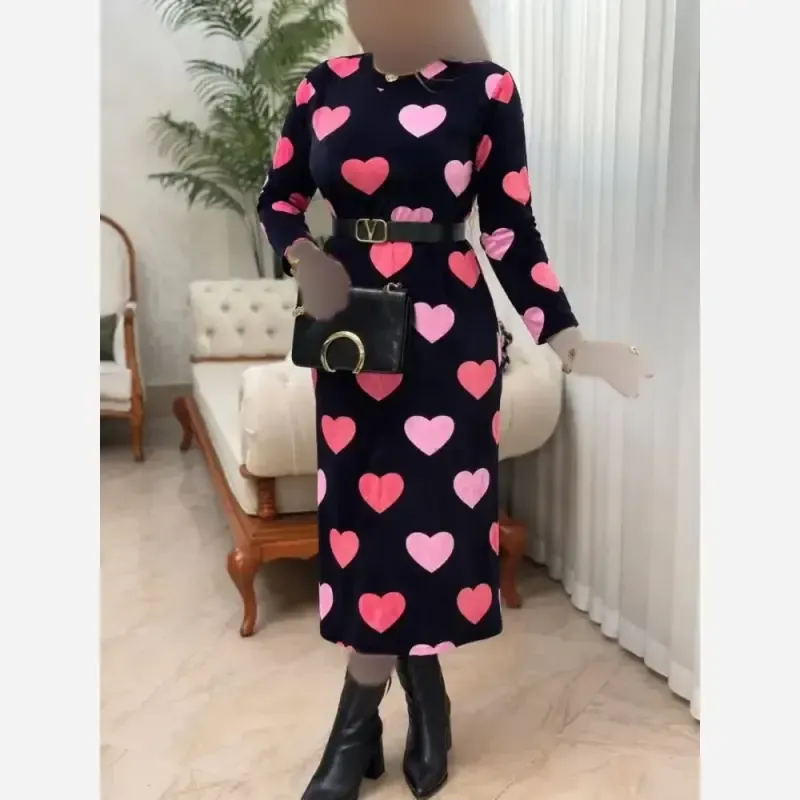 ماکسی مخمل مدل قلبی زنانه آستین بلند سایز 38 تا 48 - تصویر 5