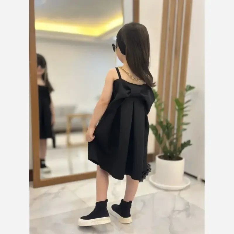 سارافون دخترانه مازراتی طرح پاپیون سایز 40 تا 60 مناسب 2 تا 11 سال - تصویر 6