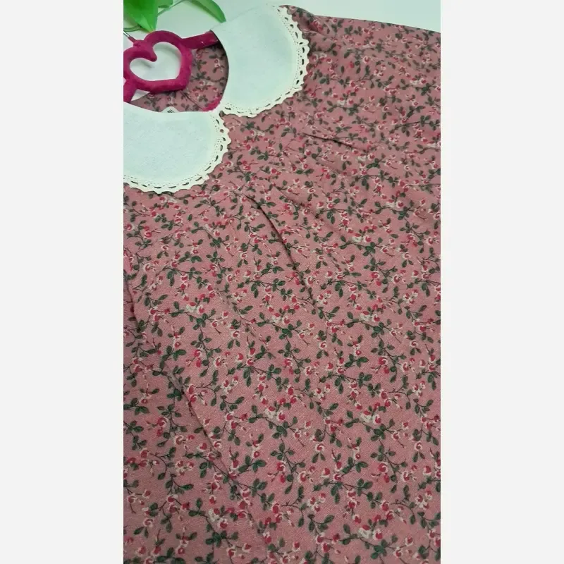 شومیز دخترانه لینن پنبهای آستین بلند - تصویر 8