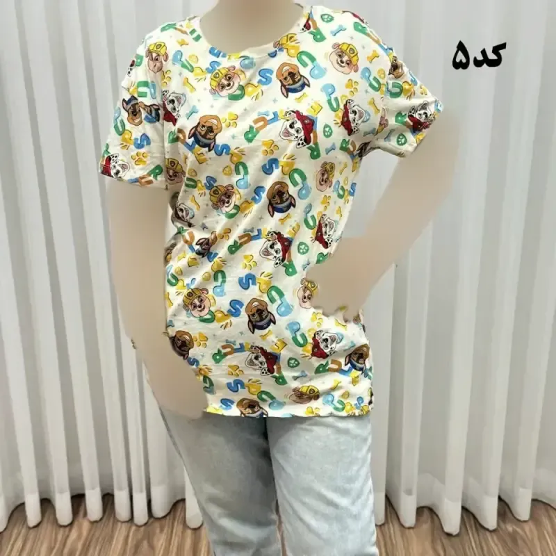 تیشرت طرحدار H&M کد 1170 آبرفت و رنگ رفت ندارد چروک نمیشود سایزبندی کامل S تا XXXL - تصویر 9