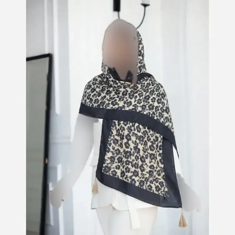 شال نخی اسپرت نرم و لطیف قواره 200 در 75 سانت - تصویر 2