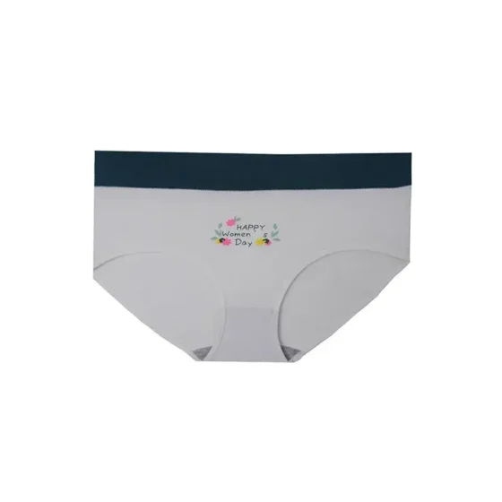 شورت زنانه اسلیپ نخی کمر پهن طرح برگ سایز Free Size