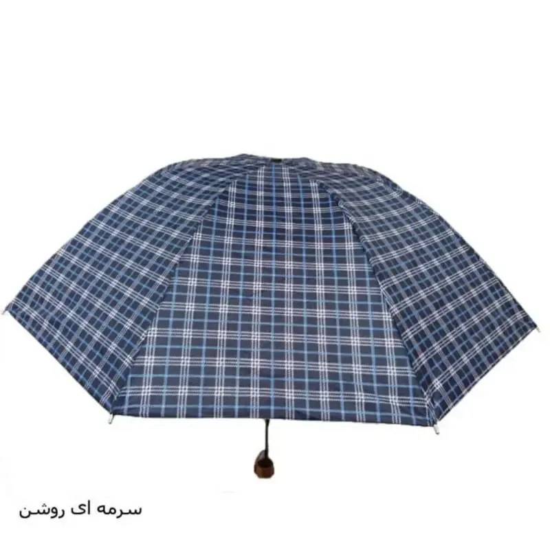 چتر چهار خانه تاشو ضد باد سبک و کمجا پارچه ضد آب مناسب باران و آفتاب زنانه و مردانه - تصویر 8