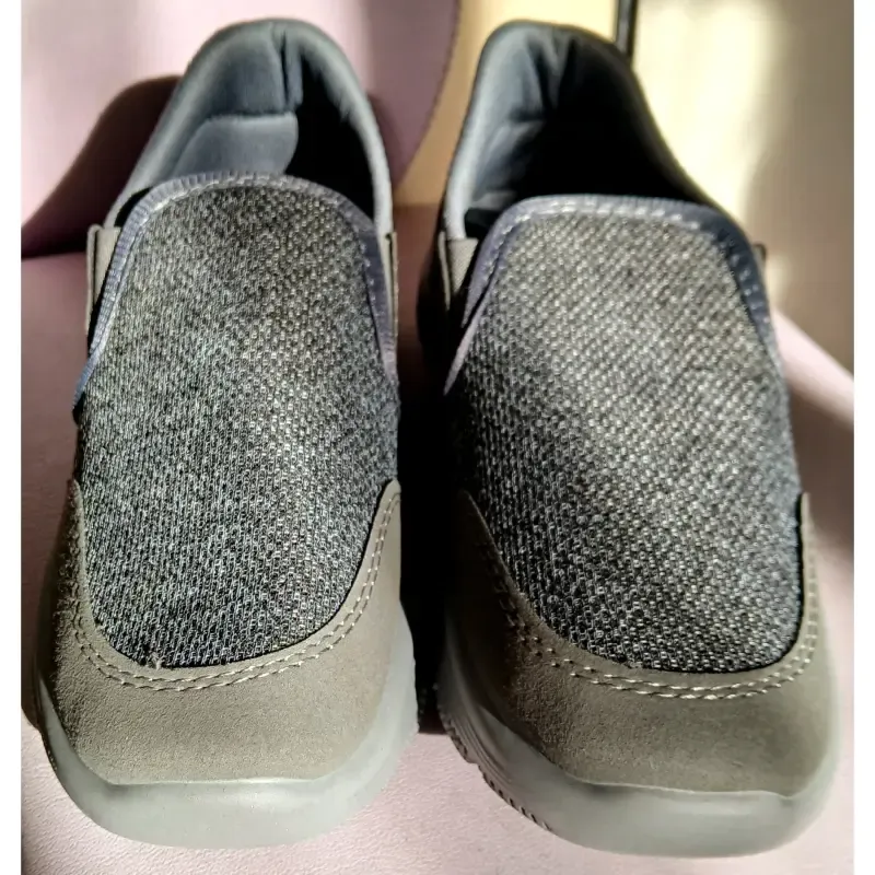 کفش راحتی مردانه اسکیچرز رنگ طوسی زیره pu - تصویر 4