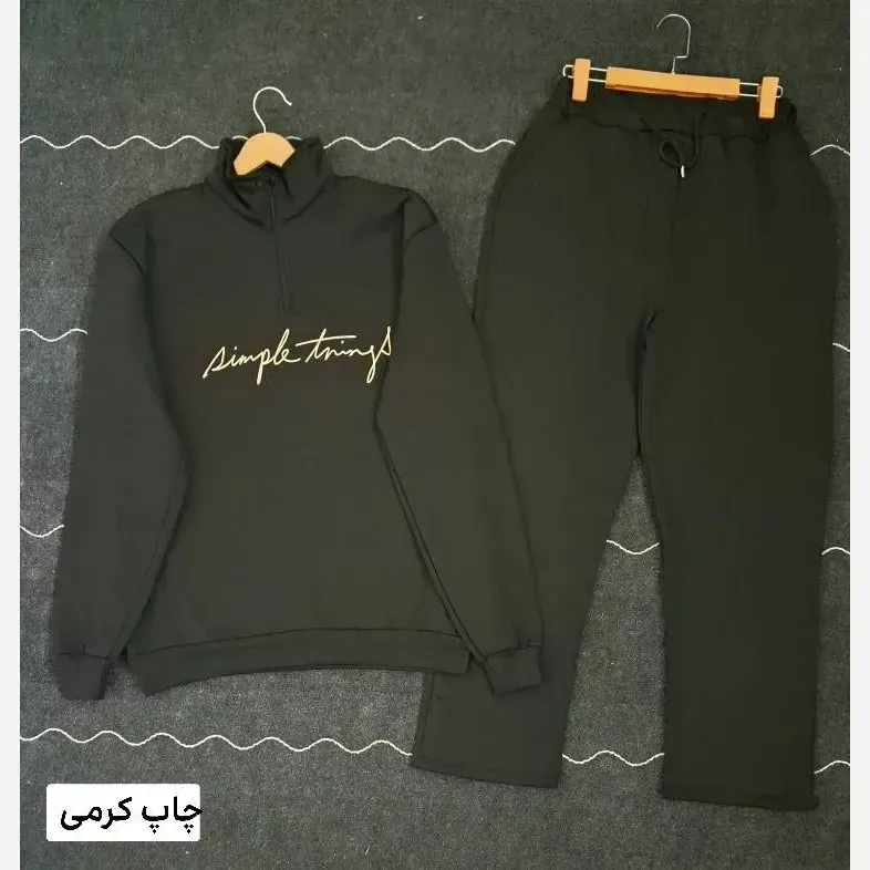 ست هودی شلوار دورس تو کرکی نیم زیپ مردانه - تصویر 7
