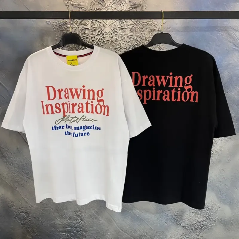 تیشرت نوجوان سایز بزرگ با طرح Drawing در دو رنگ سفید و مشکی - تصویر 2