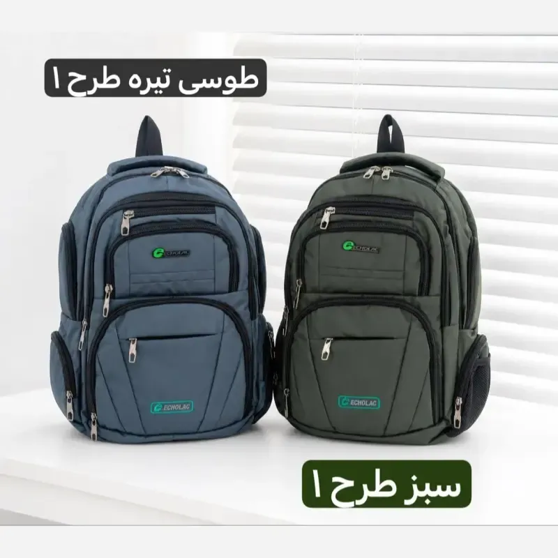 کوله پشتی برزنت اسپرت مناسب لپتاپ و مدرسه با ابعاد 50 در 40 سانتیمتر - تصویر 8