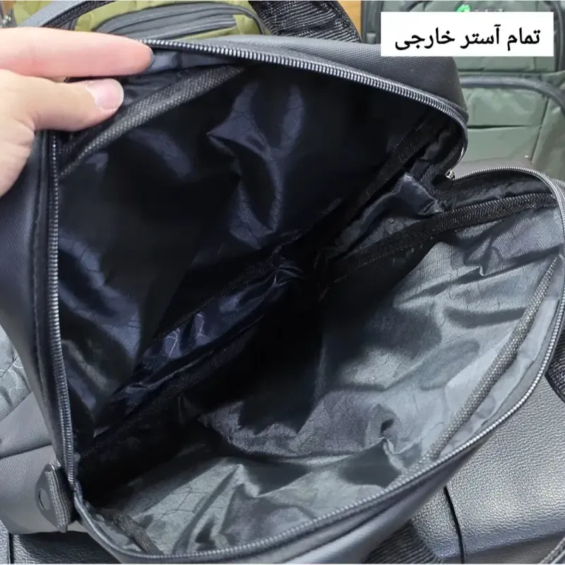کیف اداری و لپتاپی 3 کاره اسپرت پارچه اسکین مناسب لپتاپ 14.1 اینچ مردانه و زنانه - تصویر 11
