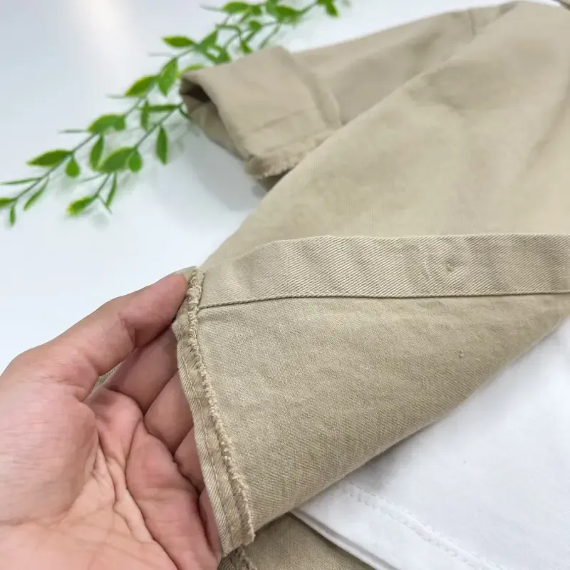 ست پاییزه بچگانه پیراهن کتان و تیشرت نسکافه ای 3 تا 12 سال - تصویر 4