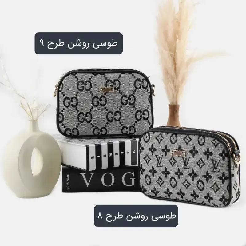 کیف پاسپورتی پارچه ای زنانه روزمره و مهمانی ابعاد 21 در 14 در 5 سانتیمتر - تصویر 5
