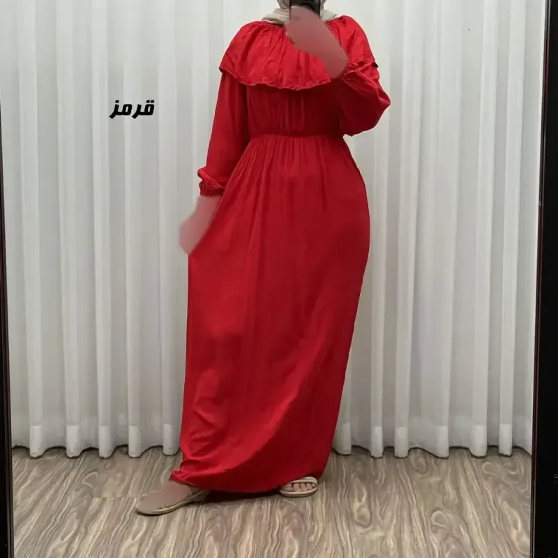 پیراهن ساحلی نخی آستین بلند زنانه و دخترانه فری سایز مدل ملوانی - تصویر 3