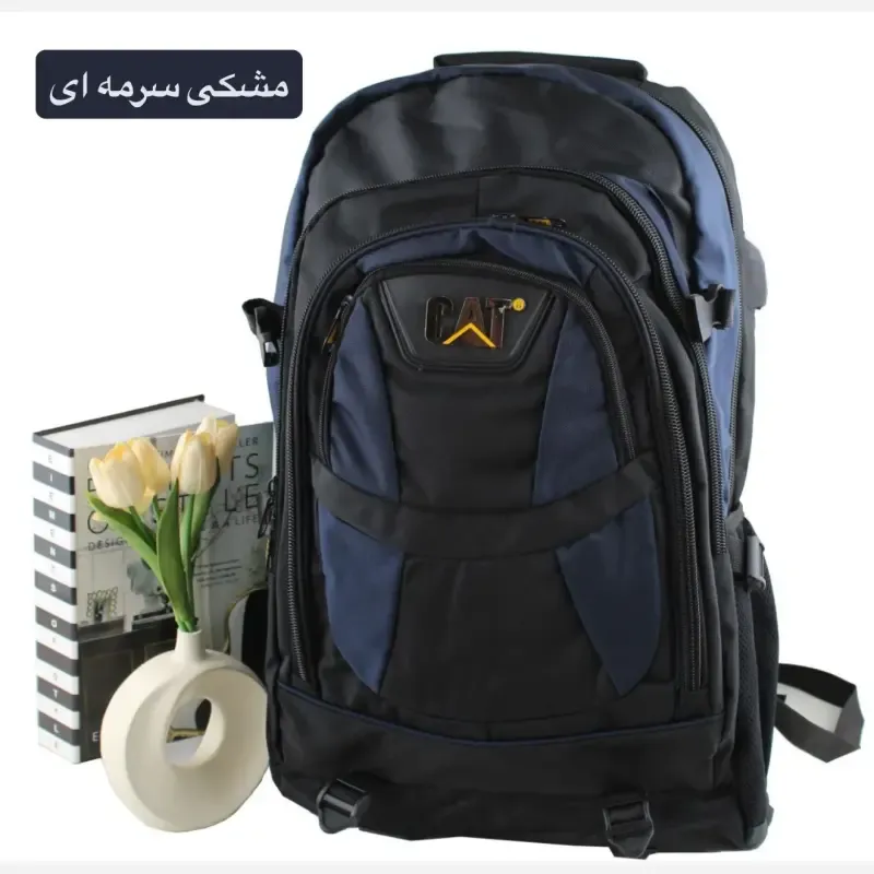 کوله پشتی روزمره و مدرسه پارچه ای دارای بند بلند و جیب دار - تصویر 3