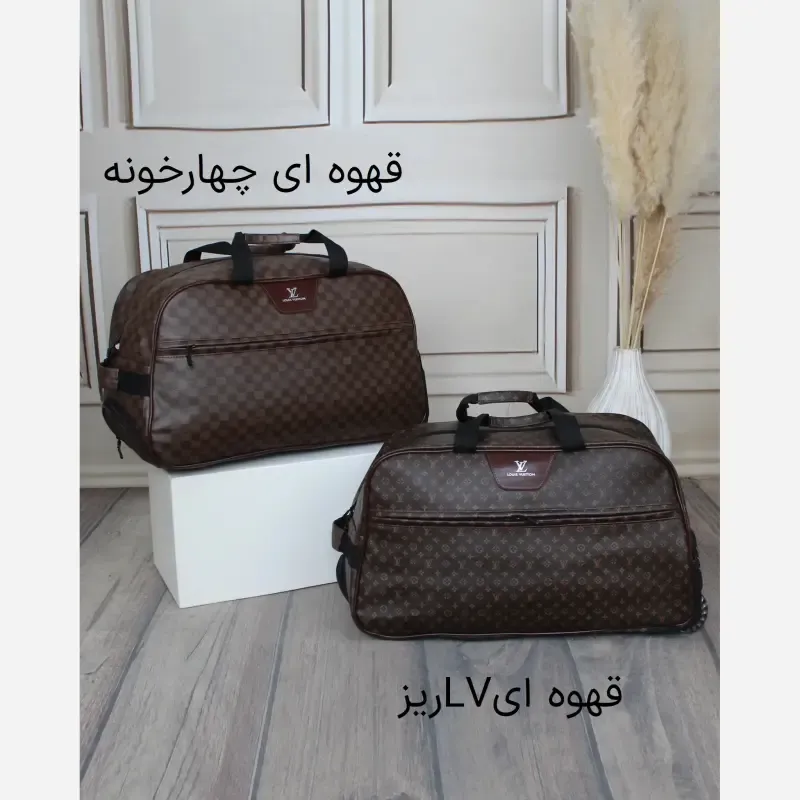 ساک مسافرتی چرم مصنوعی زنانه ابعاد 56 در 33 سانتیمتر - تصویر 2