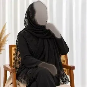 شال توری مشکی دوردانتل مدل پاپیون نخی قواره 180 در 64 سانت