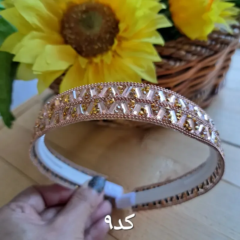 تل مجلسی گیپور سه بعدی گلدار زنانه سفید کرم بادمجانی زرشکی - تصویر 12