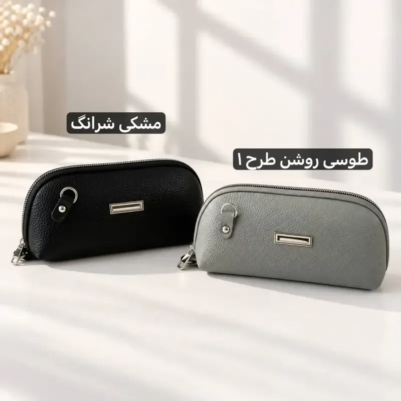 کیف پاسپورتی چرم مصنوعی زنانه با بند بلند و جیب داخلی - تصویر 7