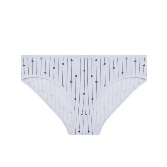 شورت زنانه اسلیپ نخی طرح راه راه و قلب سایز XL ام آر بی MRB