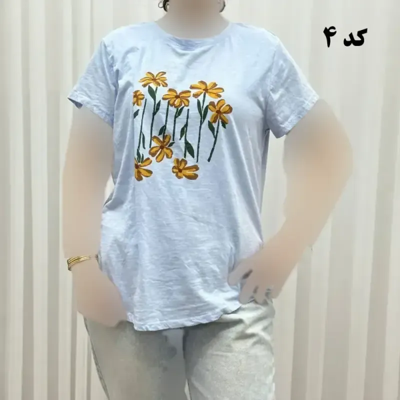 تیشرت طرحدار وارداتی کد 1174 سایزبندی کامل S تا XXXL بدون آبرفت و رنگ رفت - تصویر 4