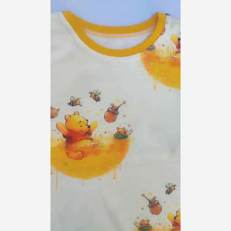 بلوز و شلوار راحتی بچگانه طرح پو سایز 35 و 40 - تصویر 2