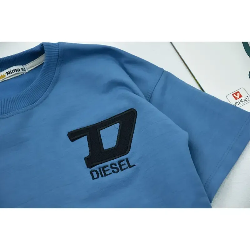ست تیشرت و شلوار بگ پسرانه طرح DIESEL جنس پنبه - تصویر 2