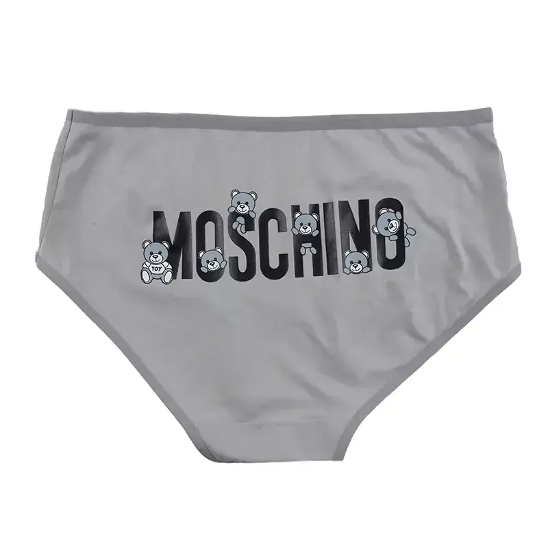 شورت اسلیپ زنانه نخی چاپی طرح خرس moschino برند بانو سایز XL - تصویر 4