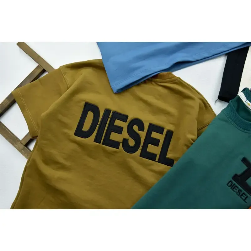 ست تیشرت و شلوار بگ پسرانه طرح DIESEL جنس پنبه - تصویر 3