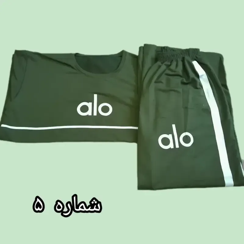 ست تیشرت و شلوار لش طرح الو سوپر پنبه قواره دار - تصویر 2