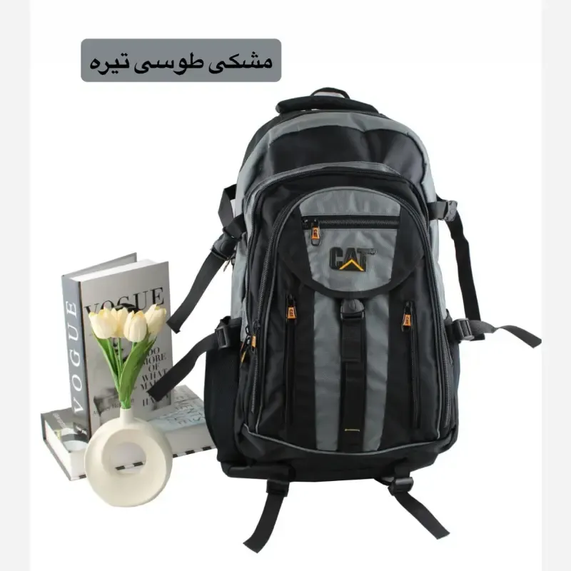 کوله پشتی روزمره و مدرسه پارچه ای دارای بند بلند و جیب دار - تصویر 8