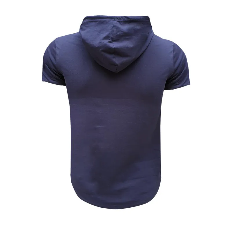 ست تی شرت و شلوار مردانه مدل jus پنبه یکرو نخ آستین کوتاه کلاهدار - تصویر 2