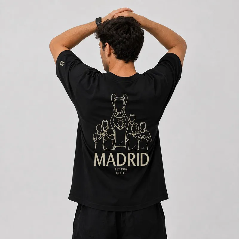 تی شرت مردانه آستین کوتاه پنبه طرح real madrid super cup - تصویر 3