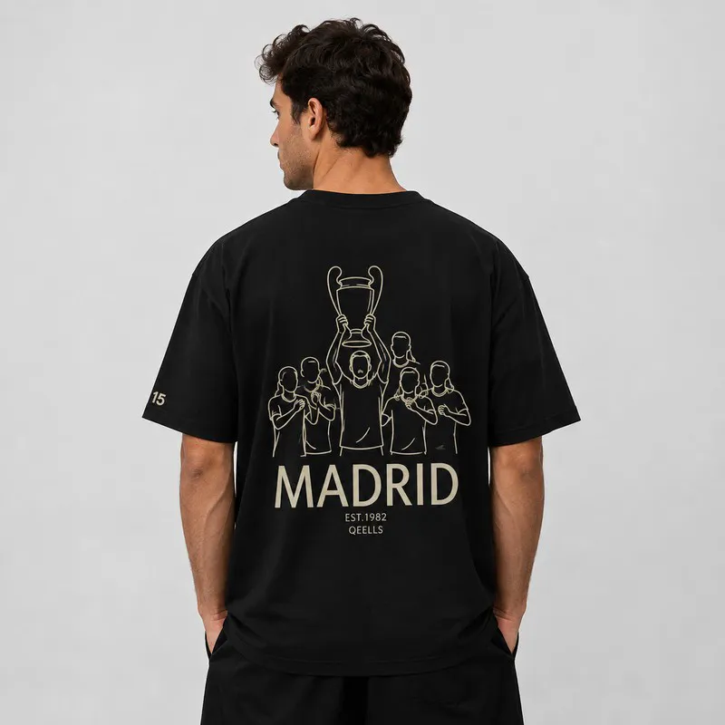 تی شرت مردانه آستین کوتاه پنبه طرح real madrid super cup - تصویر 4