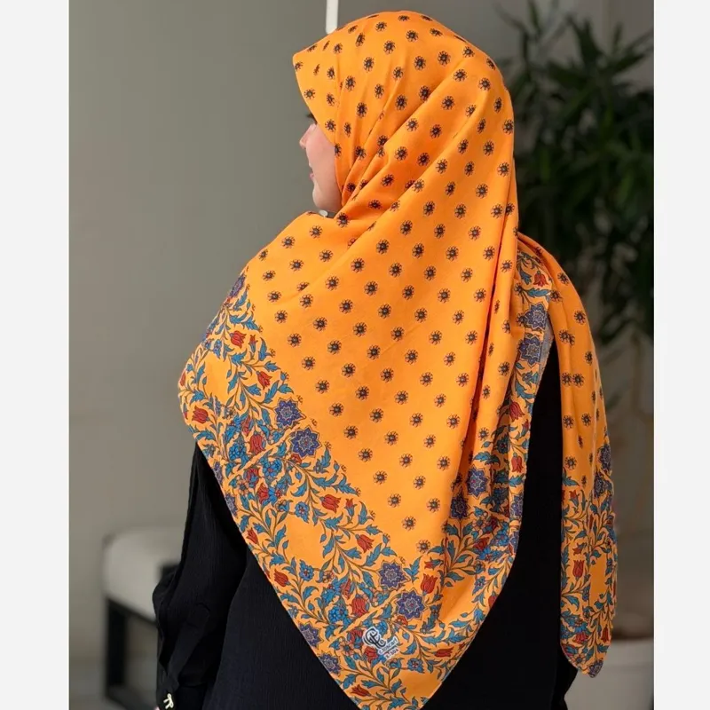 روسری نخ کاستوم طرح وصال سایز 140 - تصویر 5