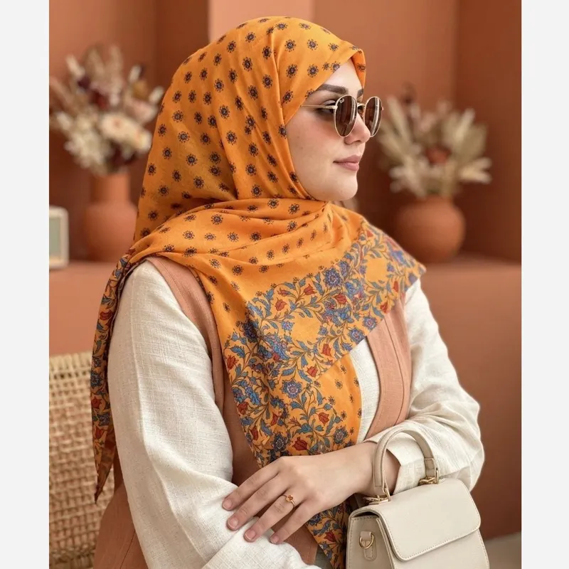 روسری نخ کاستوم طرح وصال سایز 140 - تصویر 6
