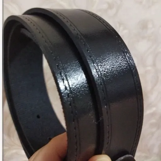 ست هدیه کفش و کمربند مردانه کفش لژدار راحت و کمربند چرم صنعتی نیک - تصویر 10